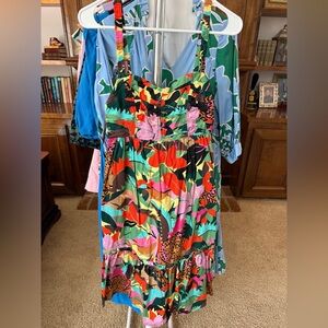 CROSBY by Mollie Burch Colorful Patterned Midi Dress